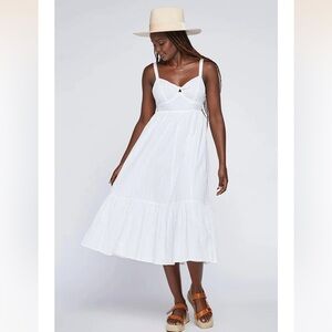 Gentle Fawn White Midi Dress